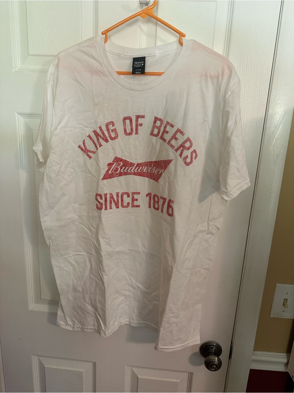 Budweiser White 'King of Beers' Graphic Tee